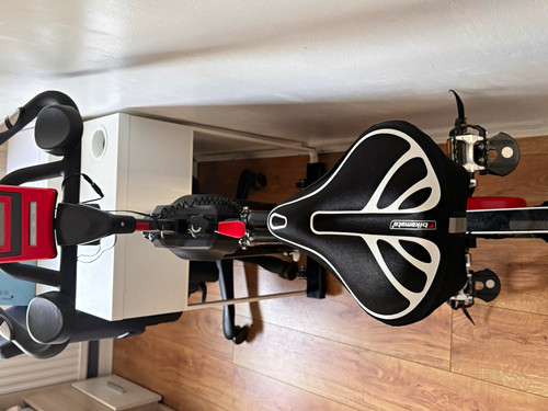 Upright exercise bike - exercise,