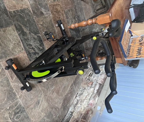Upright indoor exercise bike - upright,