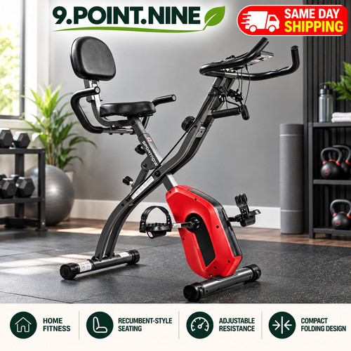 Folding exercise bike - exercise,
